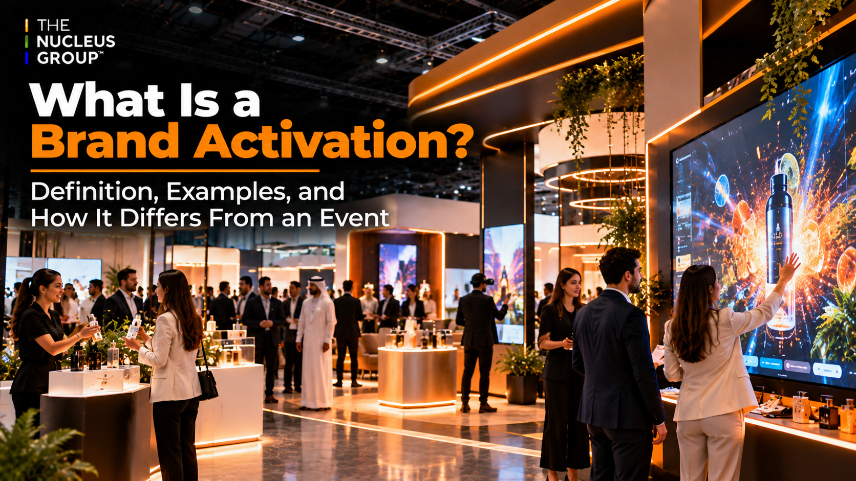 Brand activation experience with interactive installation